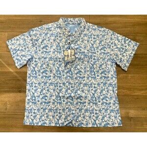 Retro Rifle Foraging Mens 3XL Llama Hawaiian Camp Stretch Short Sleeve Shirt